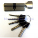 Механизм цилиндр. МSM CW35/65mm перфо ключ/верт SN(мат.никель)